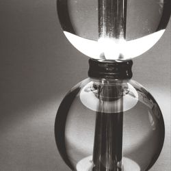 Close-up of electric lamp on table