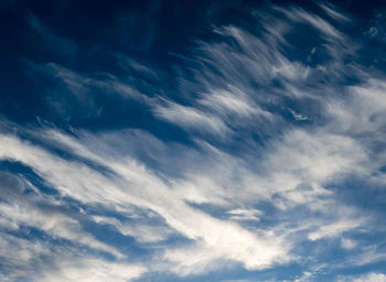 Low angle view of cloudy sky