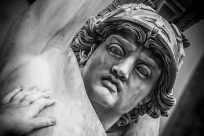 Close-up of woman face