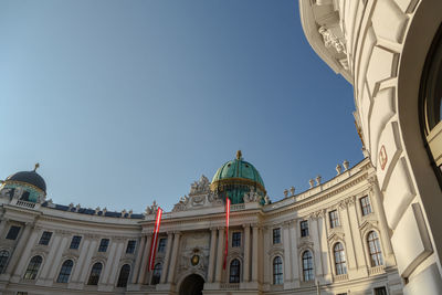 Low angle view of historic building against sky