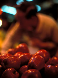 Extreme close up of strawberry