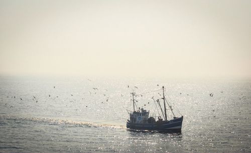 Trawler in sea