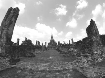 Panoramic view of buildings against sky