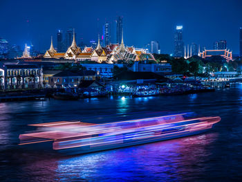 What a beautiful view of the chao praya river bangkok ,thailand.