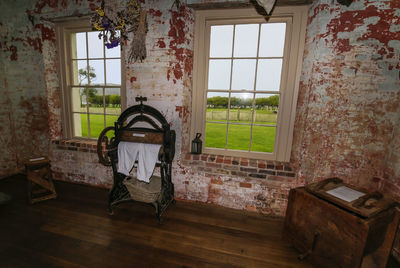 Interior of abandoned house