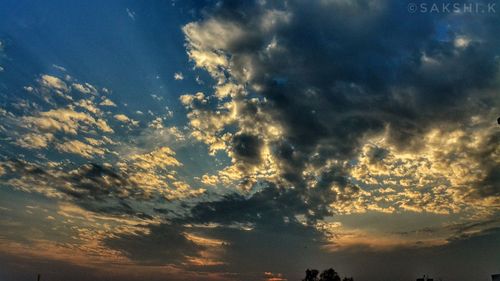 Scenic view of sky at night