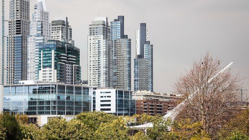 Modern buildings against sky