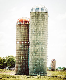 Low angle view of tower against sky