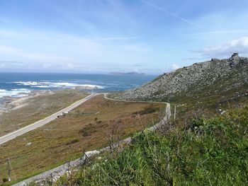 Scenic view of sea against sky