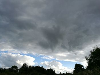 Low angle view of cloudy sky