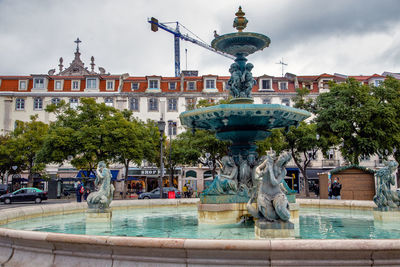 Fountain in city