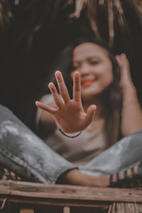 Portrait of young woman