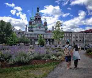 View of footpath against sky