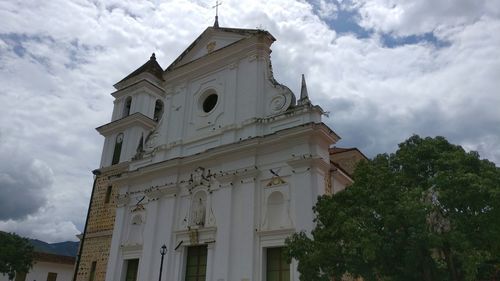 Low angle view of historic building against sky