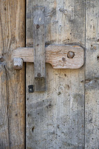 Full frame shot of wooden door