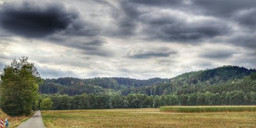 Scenic view of landscape against sky