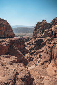 Scenic view of rock formations