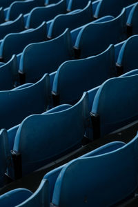 Full frame shot of empty chairs