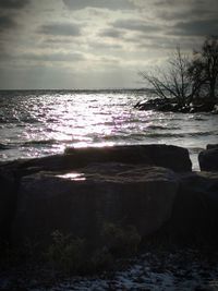 Scenic view of sea against sky