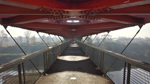 Footbridge over river