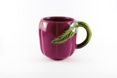 Close-up of drink against white background