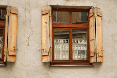 Close-up of old building