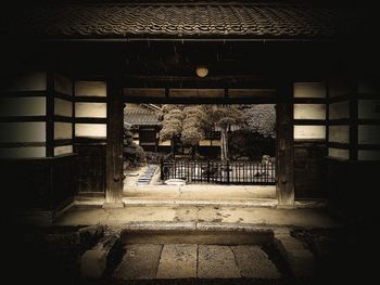 Entrance of building