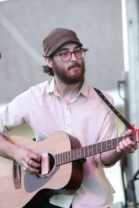 Young man playing guitar