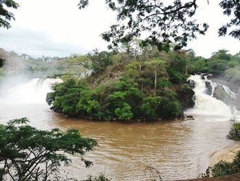 Scenic view of river against sky