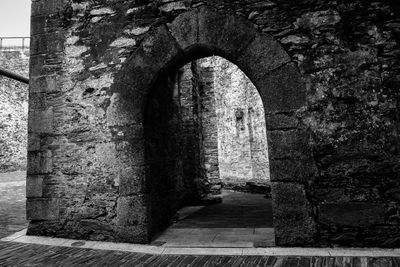 Archway of historic building