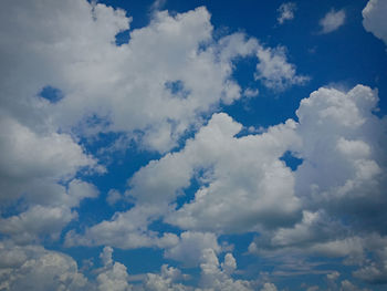 Low angle view of clouds in sky