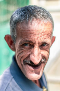 Close-up portrait of man