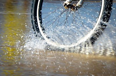 Close-up of splashing water