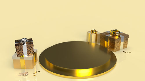 High angle view of electric lamp on table against white background