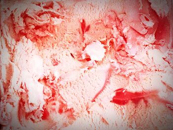 Full frame shot of red wall