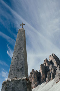 Low angle view of building against sky