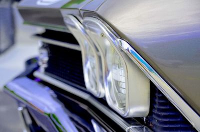 Close-up of vintage car