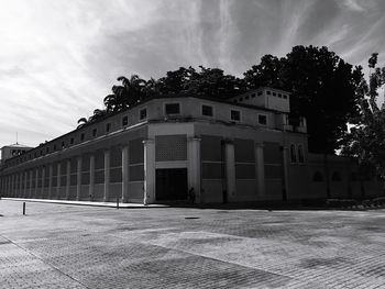 View of building against cloudy sky