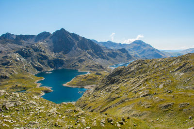 Nature and landscape of the spanish pyrenees, aiguestortes i estany de sant maurici