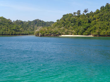 Scenic view of sea against sky