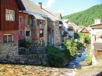 Houses against sky