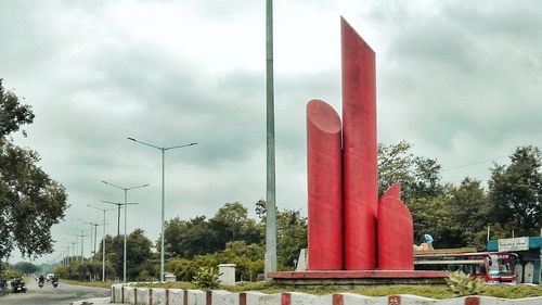 Built structure against cloudy sky