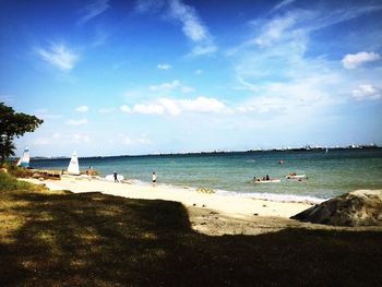 Scenic view of sea against sky