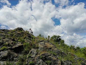 Scenic view of mountain against sky