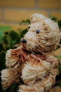 Bear made of straw