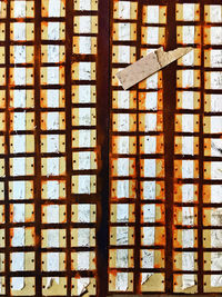 Full frame shot of patterned window