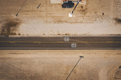 Highway 66 from above, california