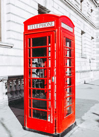 Red telephone booth