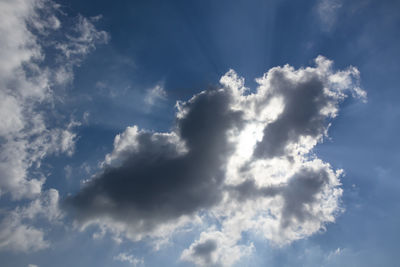 Low angle view of clouds in sky