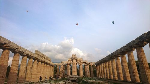 Panoramic view of historic building against sky